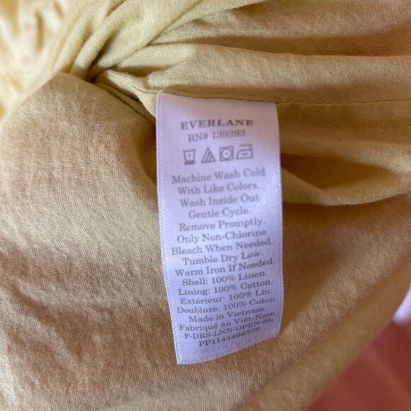 Everlane The Linen Open-Back Dress - Picture 9 of 10